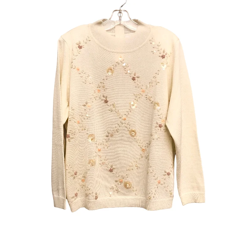 CREAM SWEATER by ALFRED DUNNER Size:XL