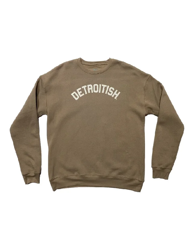 Detroitish Crewneck Sweatshirt / Tan