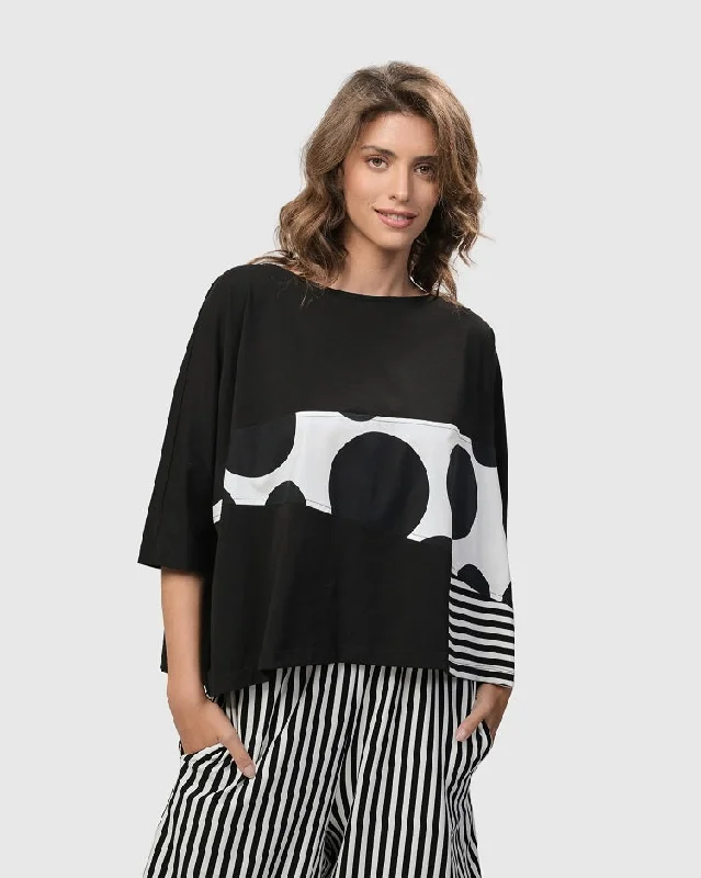 Urban Rockefeller Dots Boxy Tee | Take 30% Off