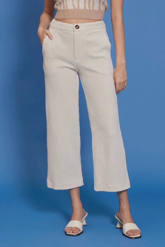 Bruna Corduroy Pant In Cream