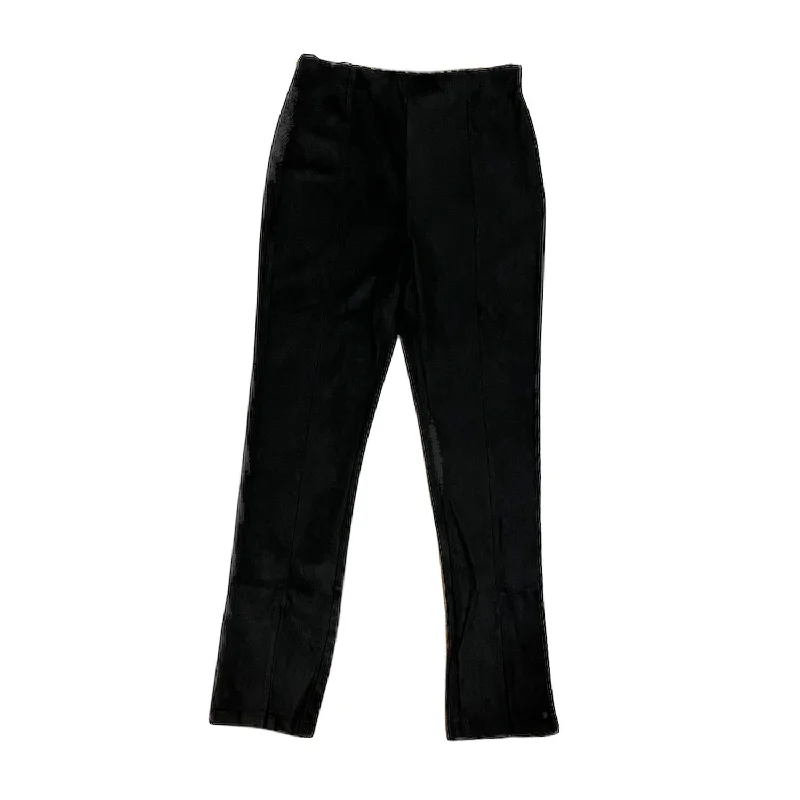 Women's On The Side Suede Pant In Black