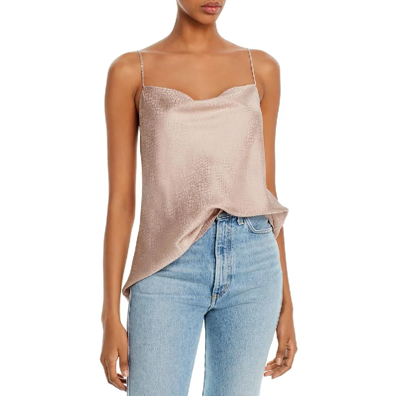 ATM Womens Silk Cowl Neck Cami