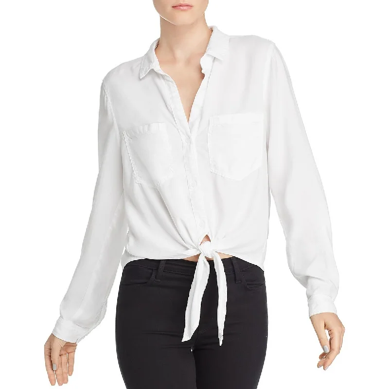 Bella Dahl Womens Tencel Button Down Blouse