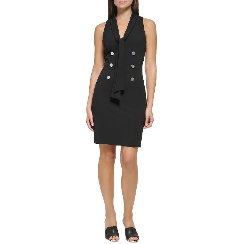 DKNY Womens Work Short Sheath Dress