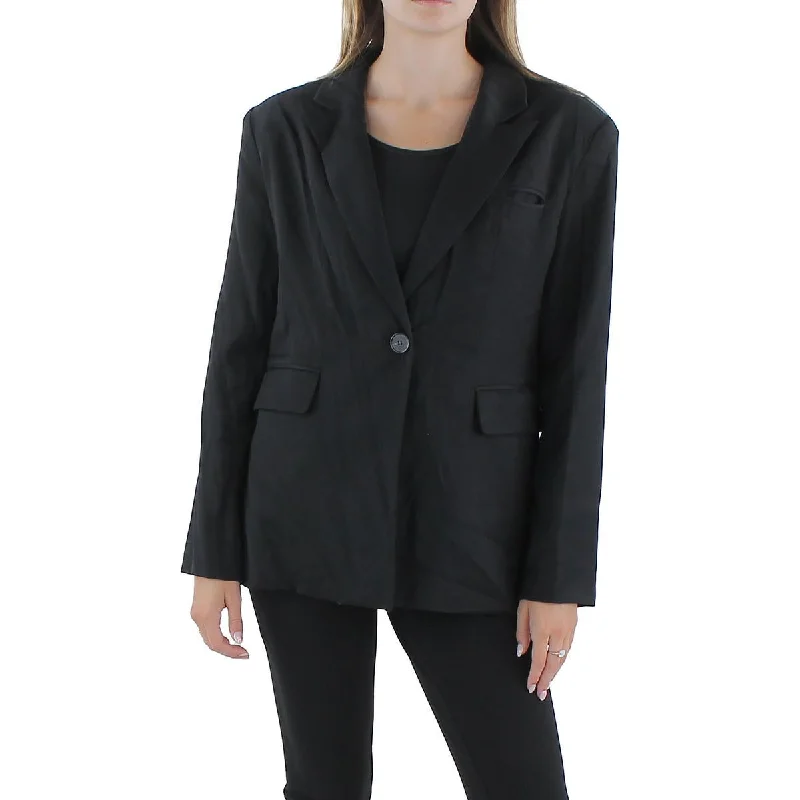 Gracia Womens Suit Separate Office One-Button Blazer