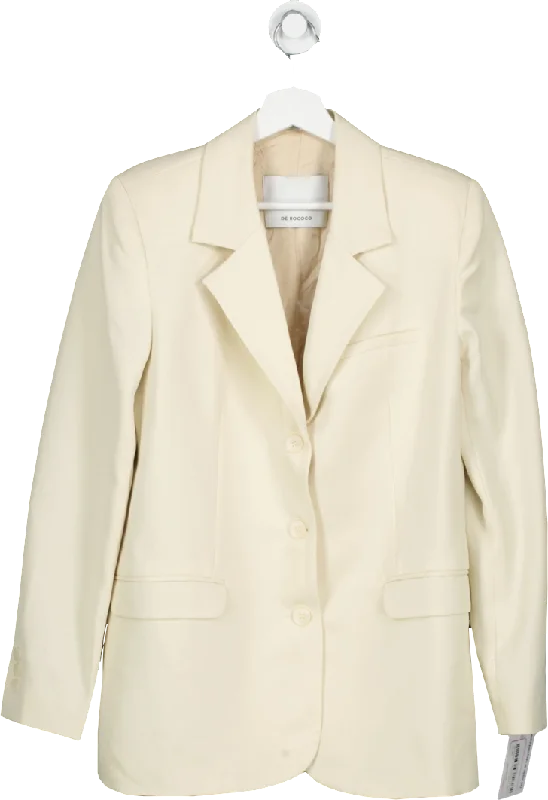 De Rococo Cream Boxy Daddy Blazer UK S