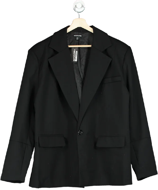 PrettyLittleThing Black Blazer UK 12