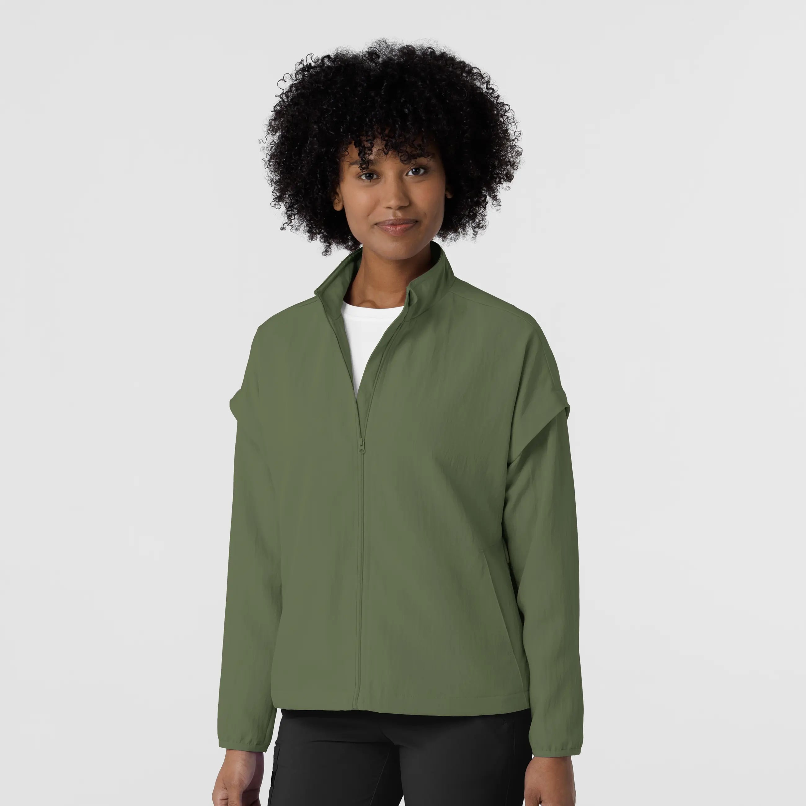 Wink Women's BreezeBreaker Scrub Jacket - Olive