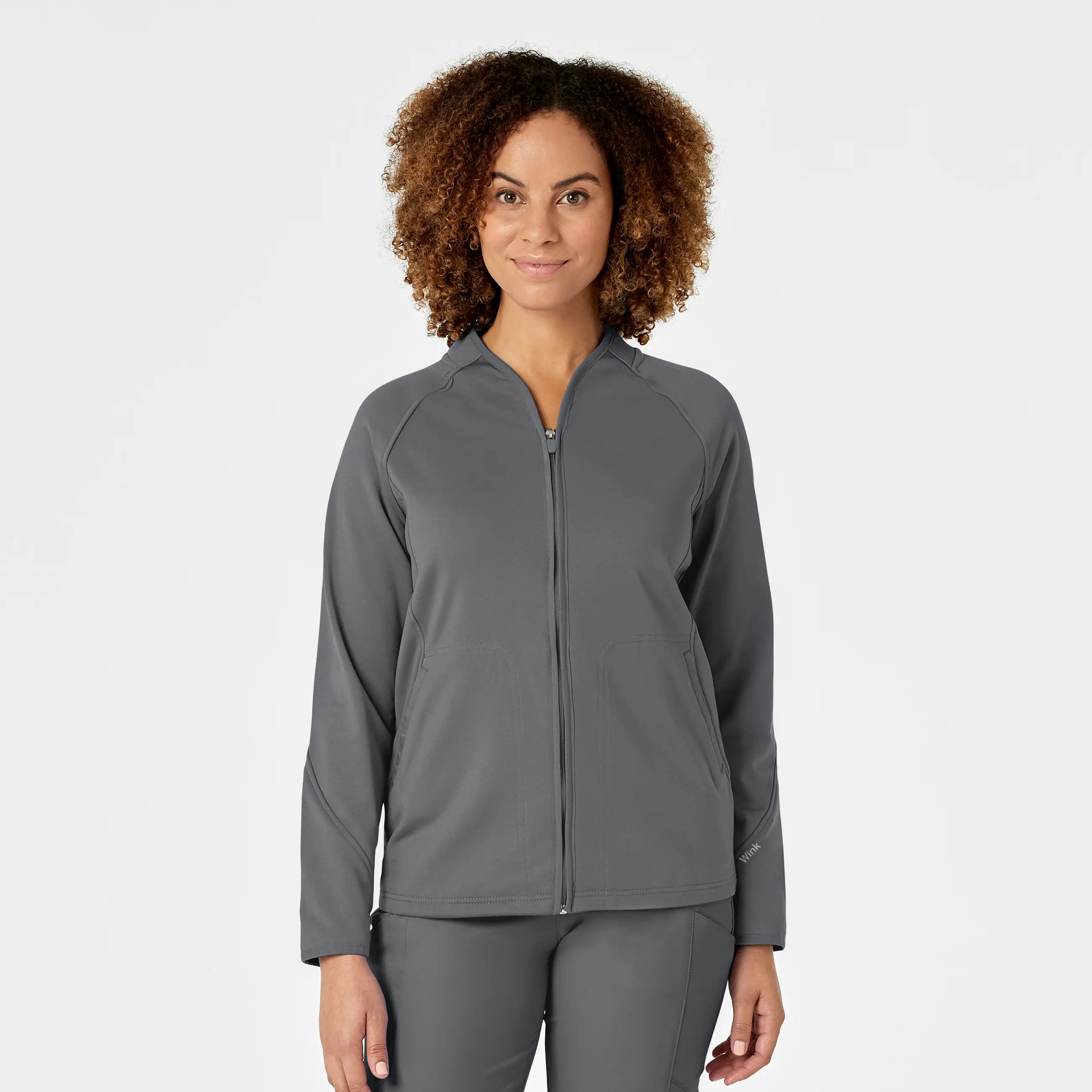 Wink Women's Fleece Full Zip Jacket - Pewter