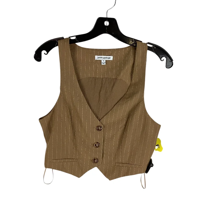 Vest Other By Clothes Mentor In Brown, Size: S